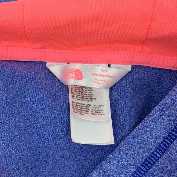 Northface hoodie sweatshirt shirt blue heather pink graphic women Medium - Picture 5 of 5